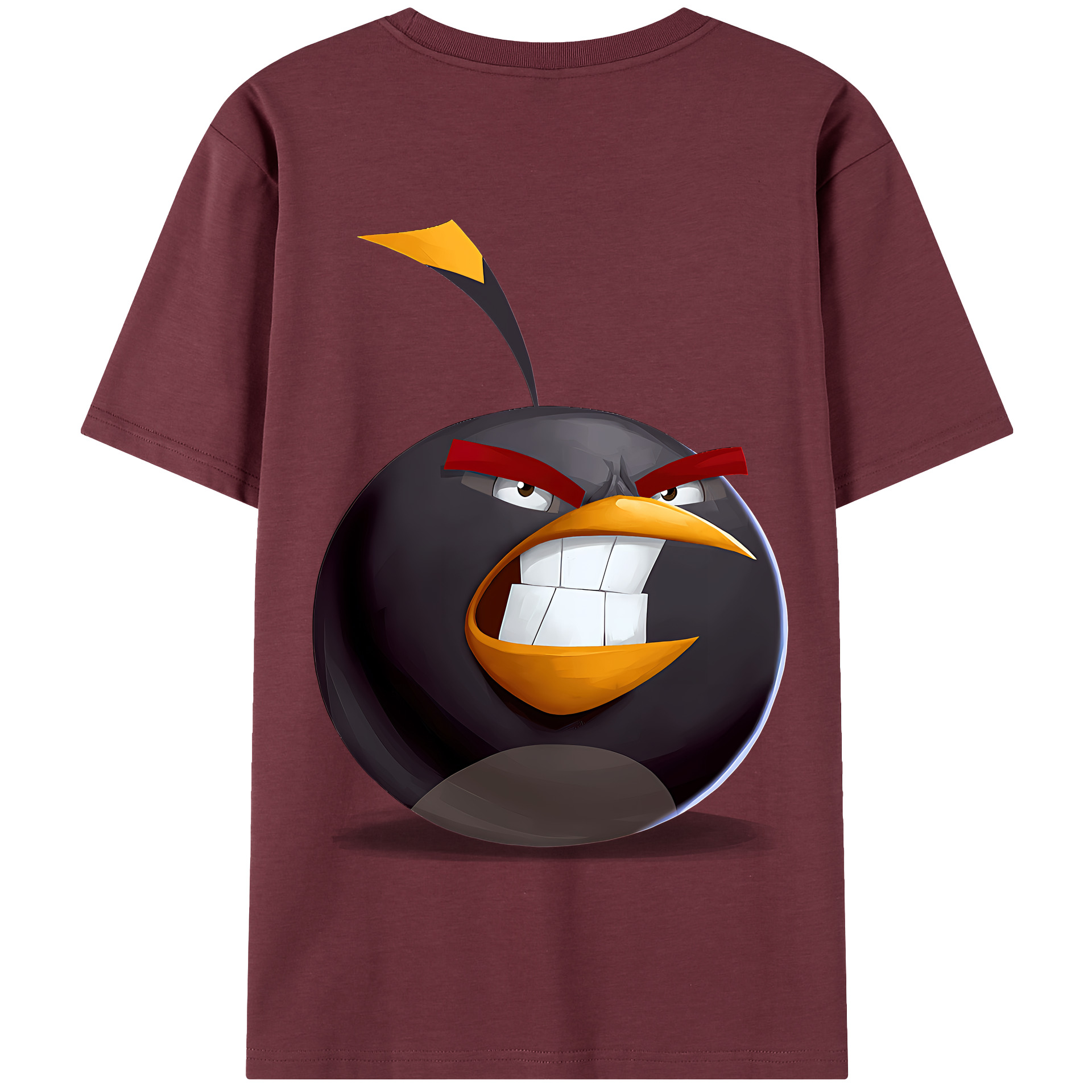 （画像用） Angry Birds アングリーバード 綿100％半袖Tシャツ（背面プリント）